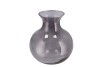MIRA SMOKE GLASS CONE NECK SPHERE VASE 20X20X21CM NM