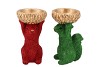 JINGLE RED/GREEN SQUIRREL ASS 14X12X23CM
