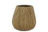 STRIPES GREEN GOLD POT 12X13CM NM
