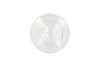 MIRA CLEAR GLASS CONE NECK SPHERE VASE 20X20X21CM