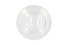 MIRA CLEAR GLASS CONE NECK SPHERE VASE 25X25X27CM