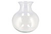 MIRA CLEAR GLASS CONE NECK SPHERE VASE 32X32X32CM