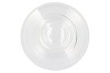 MIRA CLEAR GLASS CONE NECK SPHERE VASE 32X32X32CM