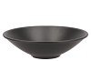 CERAMIC BOWL GRAPHITE FLAT ROUND 25X7CM NM