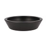 CERAMIC BOWL MAT ZWART LOW ROUND 25X6CM NM
