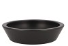 CERAMIC BOWL MAT ZWART LOW ROUND 30X7CM NM
