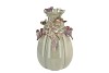 BIRD VASE MOSS GREEN 18X18X28CM