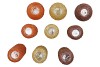 SPARKLY COPPER/BRONZE/CHAMPAGNE T-LIGHTS S/3