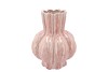 GARLIC PINK ACTIVE GLAZE LOW VASE 28X35CM