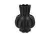 GARLIC BLACK LOW VASE 28X35CM