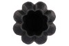 GARLIC BLACK LOW VASE 28X35CM