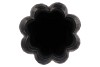 GARLIC BLACK HIGH VASE 25X45CM