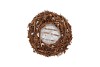 WREATH ROOT WOOD BROWN 30CM