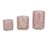 GLOWING MOSAIC PINK MIX T-LIGHTS 8X8CM