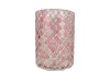 GLOWING MOSAIC PINK MIX T-LIGHTS 10X15CM