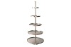 STORAGE SHELF SILVER 63X63X155CM