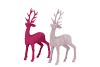 SPARKLE FUCHSIA/PINK DEER SINGLE ASS 28X15X6CM