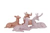 SPARKLE NUDE MIX DEER COUPLE ASS 20X12X12CM