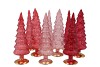 TWINKLE RED GLASS TREE ASS 9X30CM
