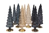 TWINKLE BLACK GLASS TREE ASS 9X25CM