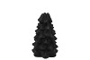 JADA BLACK X-MAS TREE CANDLE HOLDER ASS 15X10CM