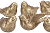 DECO HUMMING BIRD GOLD 6 ASSORTED 5X5X7CM