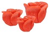 CANDLE ROOS ORANGE 8X7CM NM