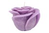 CANDLE ROOS LILA  14X12CM