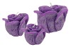 CANDLE ROOS PURPLE 11X9CM NM NM