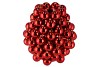 CHRISTMASBALL RED VASE 26X29CM