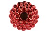 CHRISTMASBALL RED VASE 26X29CM
