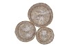 RATTAN IVY BASKET ROUND LOW S/3 35/40/45 H13/14/15