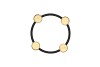 ARIANA BLACK/GOLD 4X WAXINE HOLDER 23X23X5CM