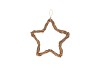 WREATH VINE TWISTED STAR ASS 25X25X2CM NM