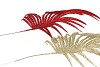 PICK SHINE PALM RED/GOLD 36CM ASS PER 12 NM