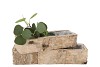 BIRCH PLANTER RECTANGLE S/2 25X6X5 / 34X10X7CM