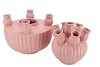 AMSTERDAM LIGHT PINK TULIP VASE SET 28X38CM