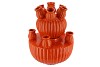AMSTERDAM ORANGE TULIP VASE SET 28X38CM
