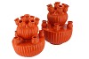 AMSTERDAM ORANGE TULIP VASE SET 28X38CM