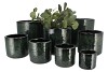 JAVEA CILINDER POT GLAZED GREEN 9X9CM NM