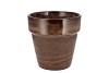 EBBI MOSS BROWN POT GLAZE 17X17CM NM