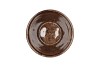 EBBI MOSS BROWN POT GLAZE 17X17CM NM