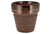 EBBI MOSS BROWN POT GLAZE 25X25CM NM