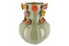 FLOWER PISTACHE VASE 26X33CM