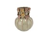 FLOWER MOSS GREEN VASE 18X21CM