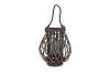 LANTERN GRACE GREY WICKER 31X26CM