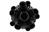 AMSTERDAM BLACK TULIP VASE BUBBLES 42X62CM