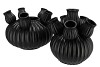 AMSTERDAM BLACK TULIP VASE BUBBLES 42X62CM