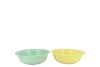 ZINC BASIC PASTEL GREEN/YELLOW BOWL 24X9CM