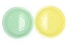 ZINC BASIC PASTEL GREEN/YELLOW BOWL 40X12CM